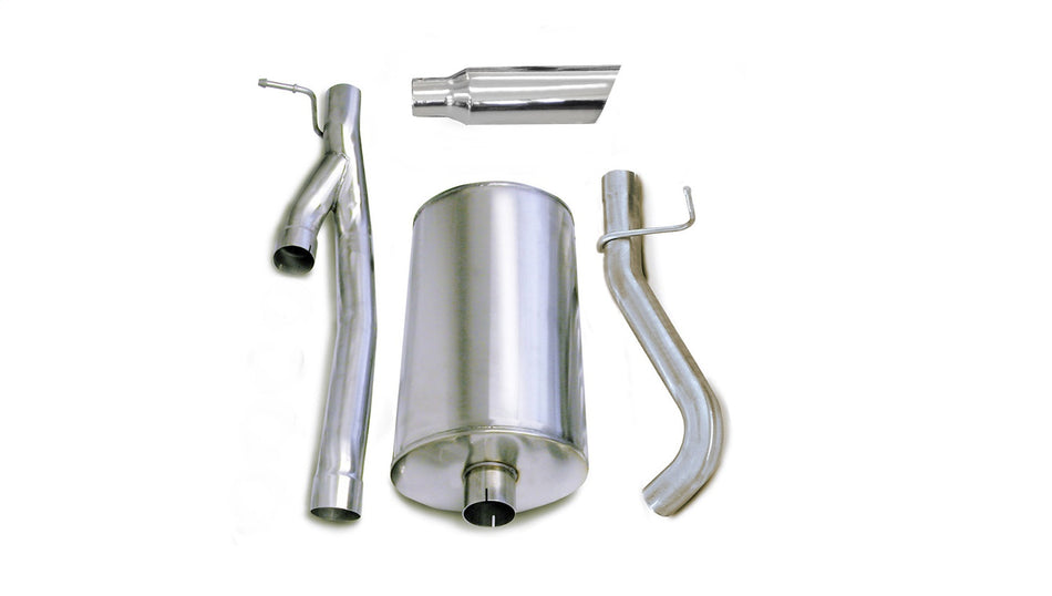 3.0in. Cat-Back Single Side Exit With Single 4.0in. Polished Slash Cut Tip