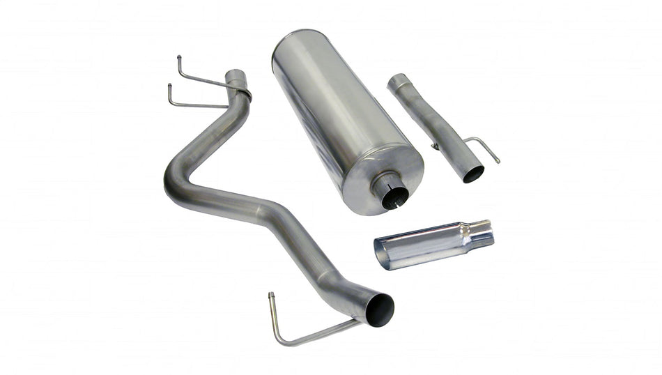 3.0in. Cat-Back Single Side Exit With Single 4.0in. Polished Slash Cut Tip