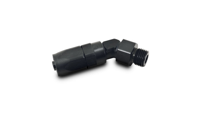 Vibrant Performance - 24406 - Male Hose End Fitting  45 Degree; Size: -8AN; Thread: (10) 7/8 In.-14