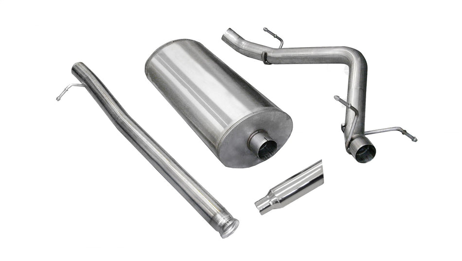 3.0in. Cat-Back Single Side Exit With Single 4.0in. Polished Slash Cut Tip