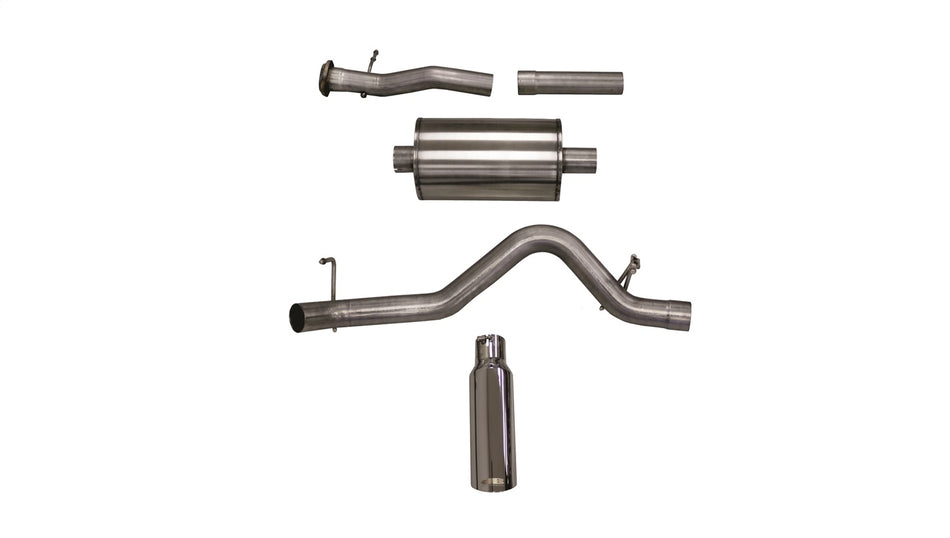 3.0in. Cat-Back Single Side Exit With Single 4.0in. Polished Slash Cut Tip
