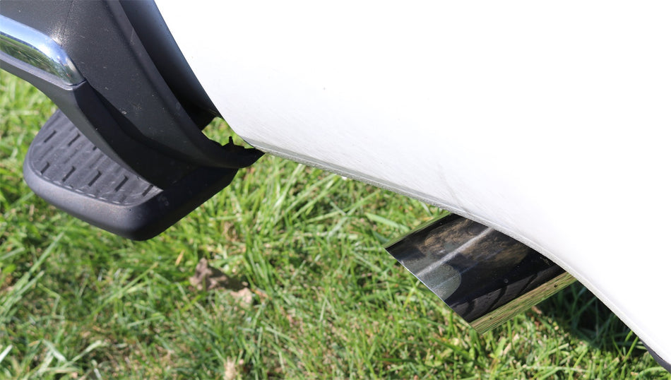 3.0in. Cat-Back Single Side Exit With Single 4.0in. Polished Slash Cut Tip