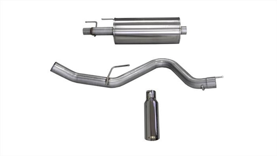 3.0in. Cat-Back Single Side Exit With Single 4.0in. Polished Slash Cut Tip