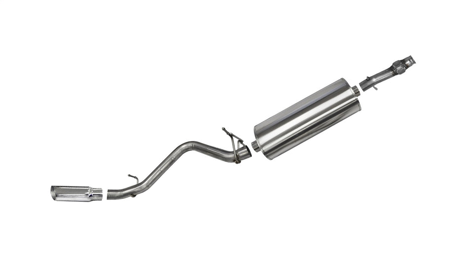 3.0in. Cat-Back Single Side Exit With Single 4.0in. Polished Slash Cut Tip