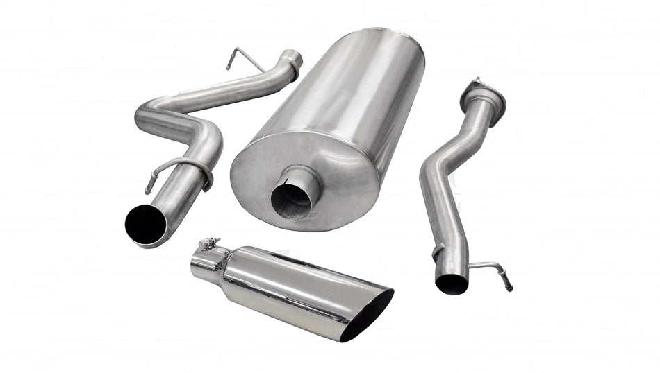 3.0in. Cat-Back Single Side Exit With Single 4.0in. Polished Slash Cut Tip