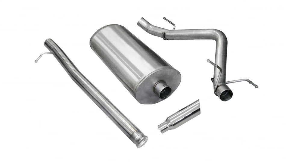 3.0in. Cat-Back Single Side Exit With Single 4.0in. Polished Slash Cut Tip