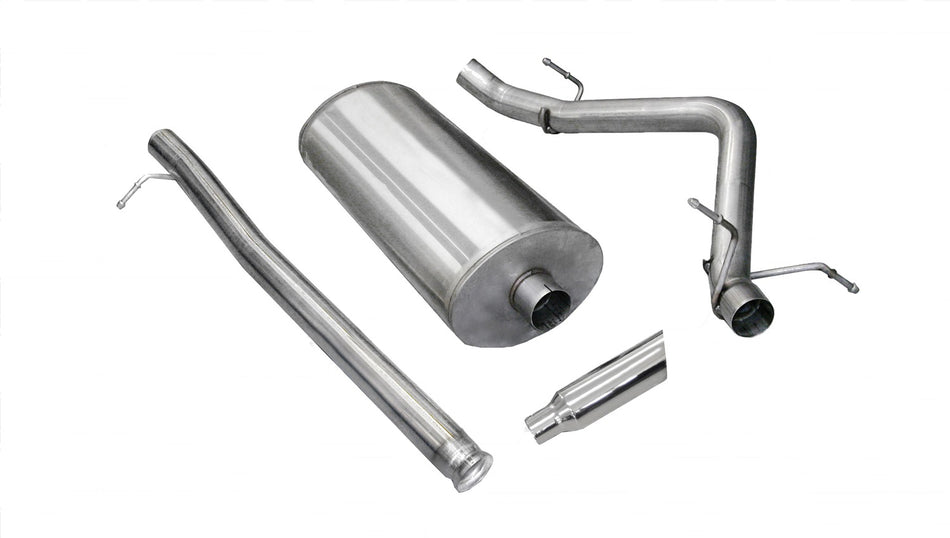 3.0in. Cat-Back Single Side Exit With Single 4.0in. Polished Slash Cut Tip