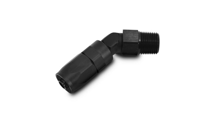 Vibrant Performance - 26409 - Male Hose End Fitting  45 Degree; Size: -12AN; Pipe Thread 3/4 In. NPT