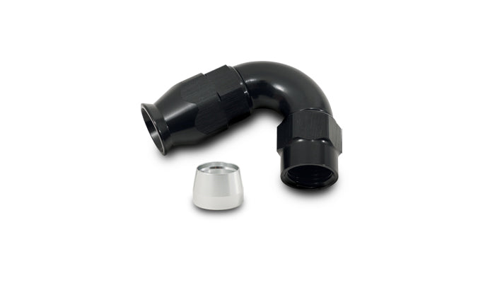 Vibrant Performance - 28206 - 120 Degree High Flow Hose End Fitting For PTFE Lined Hose  -6AN