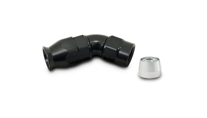 Vibrant Performance - 28410 - 45 Degree High Flow Hose End Fitting For PTFE Lined Hose  -10AN