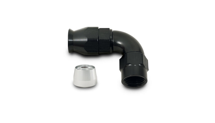 Vibrant Performance - 28908 - 90 Degree High Flow Hose End Fitting For PTFE Lined Hose  -8AN