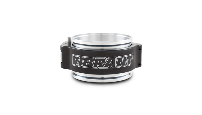 Vibrant Performance - 32513 - PINLESS HD Clamp Assembly For 2 In. O.D. Tubing - Anodized Black Clamp