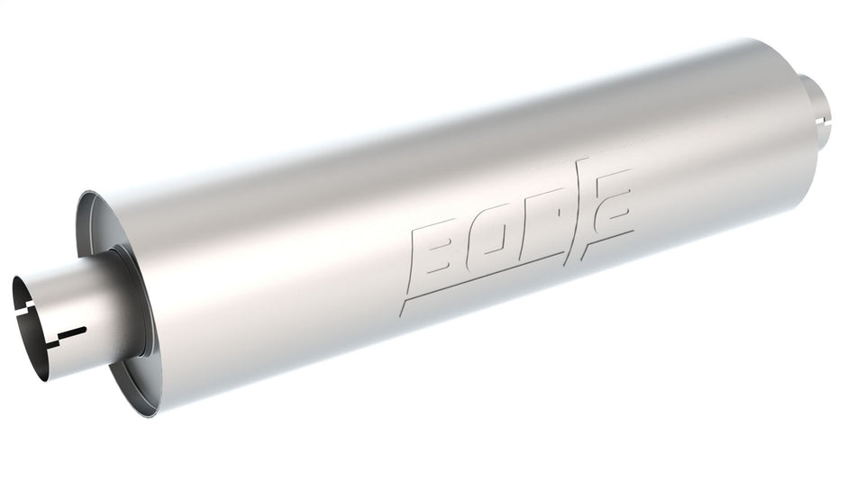 Specialty Muffler Heavy Duty (Truck) 3in Center Inlet/ 3in Center Outlet 6.75in Round X 24in Long Body