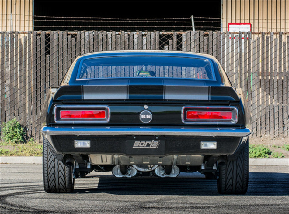 CrateMuffler Muffler Chevrolet Big Block 396/ 402/ 427 CID V8 Stock Output 2.5 In. Offset Inlet/ 2.5 In. Center Outlet S-Type