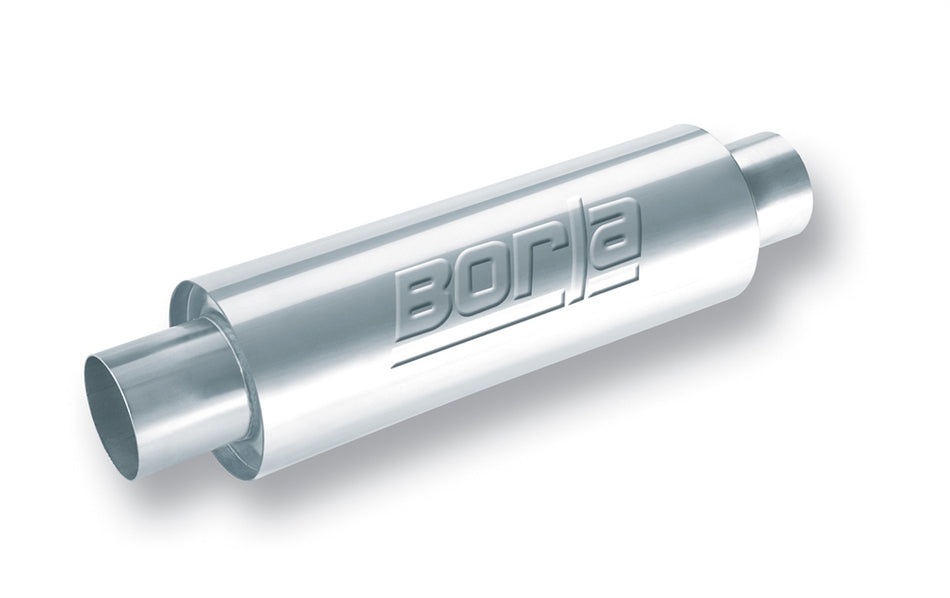 XR-1 Sportsman Racing Muffler 3 In. Center Inlet/ 3 In. Center Outlet 5 In. Round X 15 In. Long Body