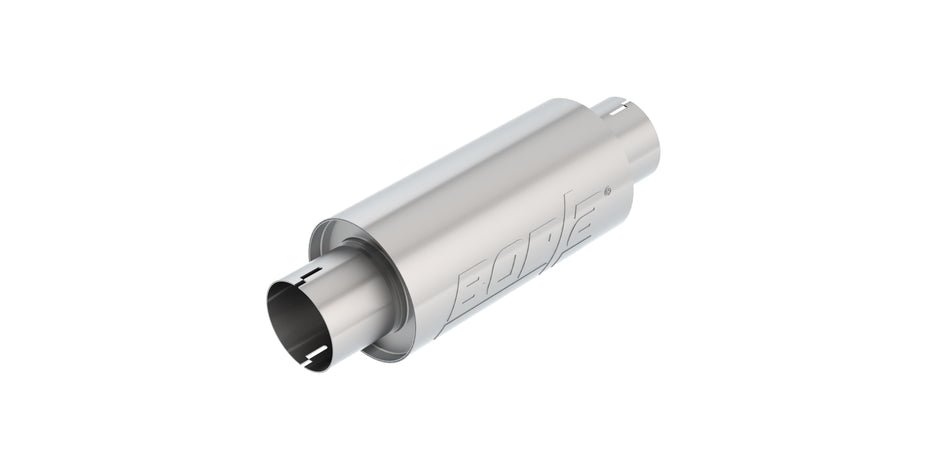 Resonator 3 In. Center Inlet/ 3 In. Center Outlet 5 In. Round X 10 In. Long Body Notched Necks