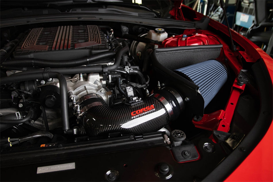 Corsa Performance Camaro ZL1 Carbon Fiber Air Intake With Oil Filtration