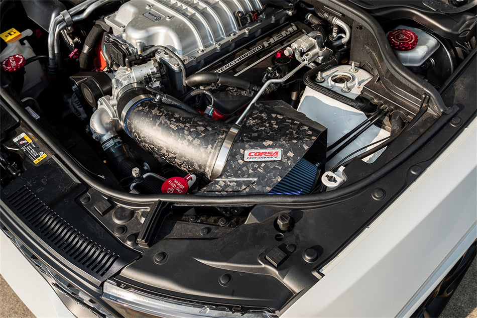 Corsa Performance Dodge Durango Matte Forged Carbon Fiber Air Intake With Oil Fi
