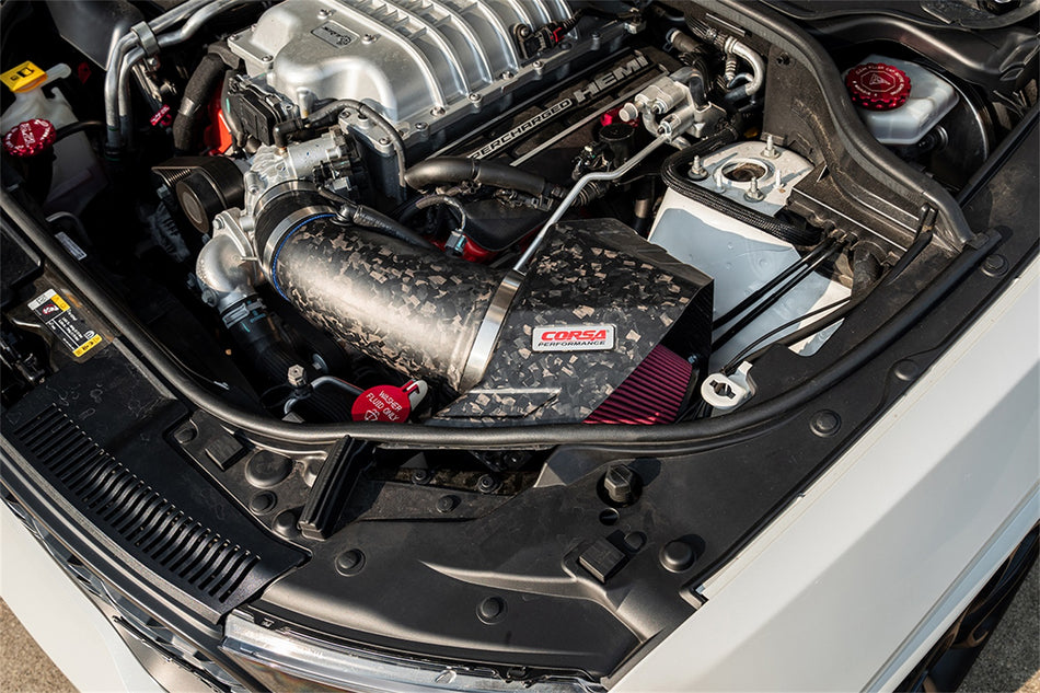 Corsa Performance Dodge Durango Matte Forged Carbon Fiber Air Intake With DryTec