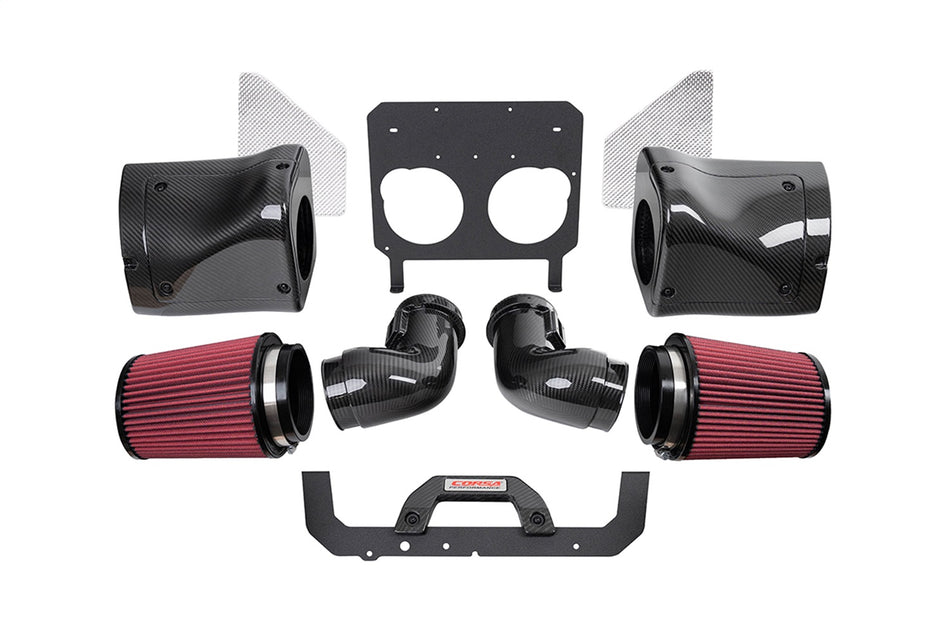 Corsa Performance® C8 Z06 Dual Path Carbon Fiber Air Intake System With DryTech