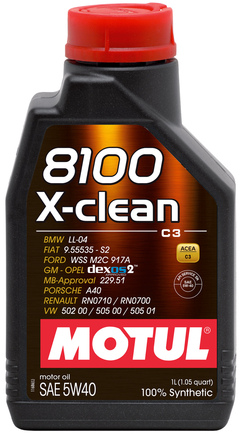 Motul 8100 X-CLEAN 5W40 12X1L