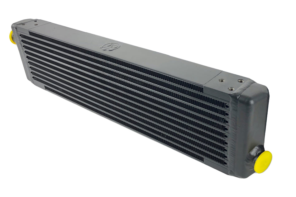 Universal Single-Pass Oil Cooler / IROC Porsche / M22x1.5 / 24L X 5.75H X 2.16W