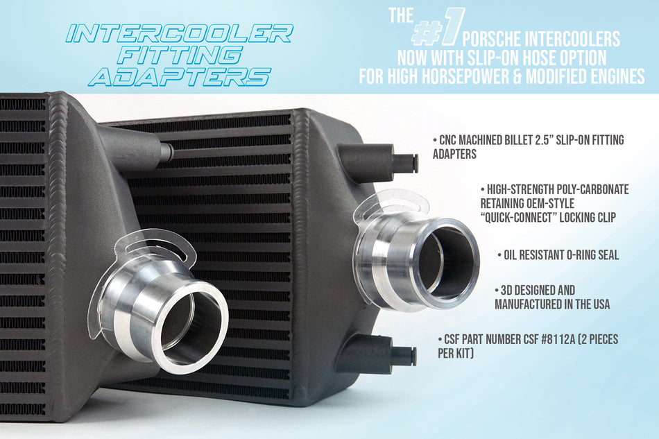 Porsche 991 911 Turbo / Turbo S Intercooler Fitting Adapters (Discontinued)