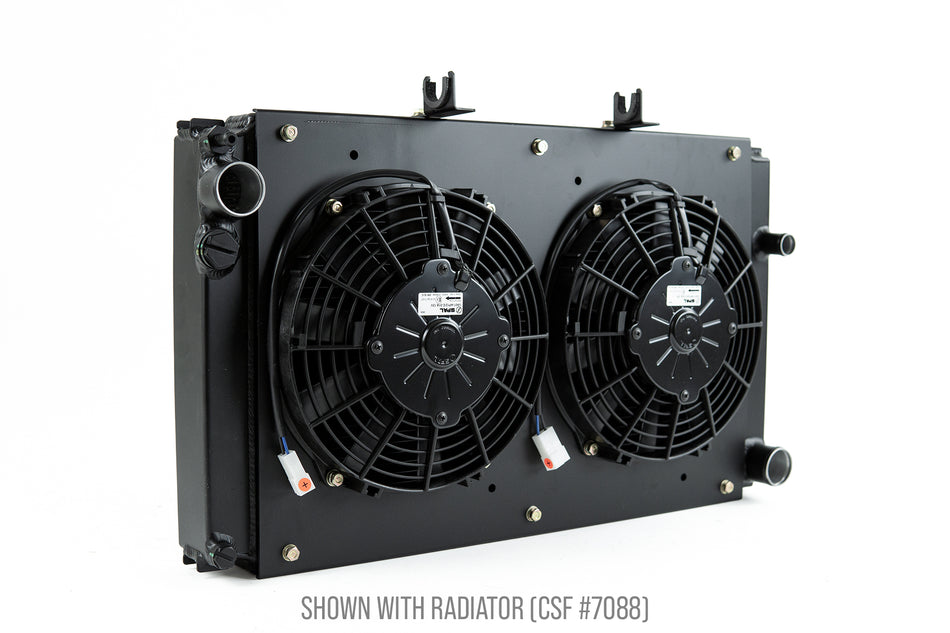 Porsche 944 / 924S All-Aluminum Fan Shroud W/ Dual 9-inch SPAL Fan
