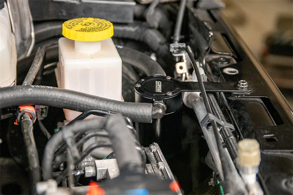 CORSA Performance 3 Oz. Aluminum Oil Catch Can With Mounting Bracket