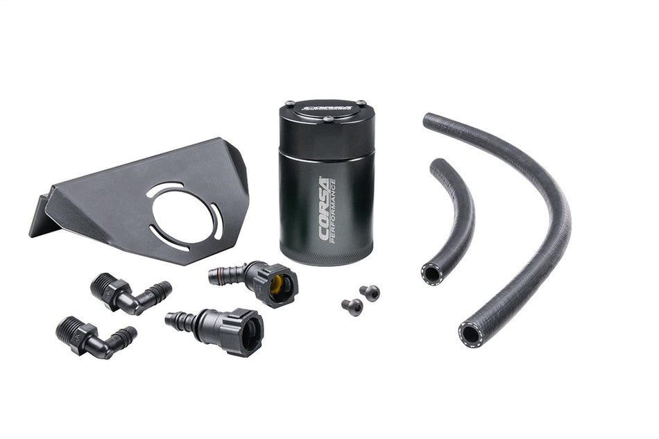 CORSA Performance 3 Oz. Aluminum Oil Catch Can With Mounting Bracket