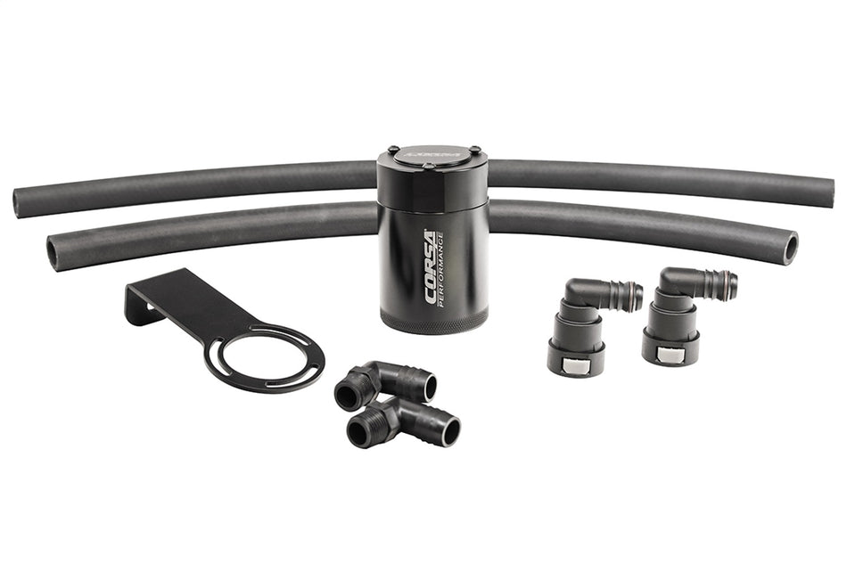 CORSA Performance 3 Oz. Aluminum Oil Catch Can With Mounting Bracket