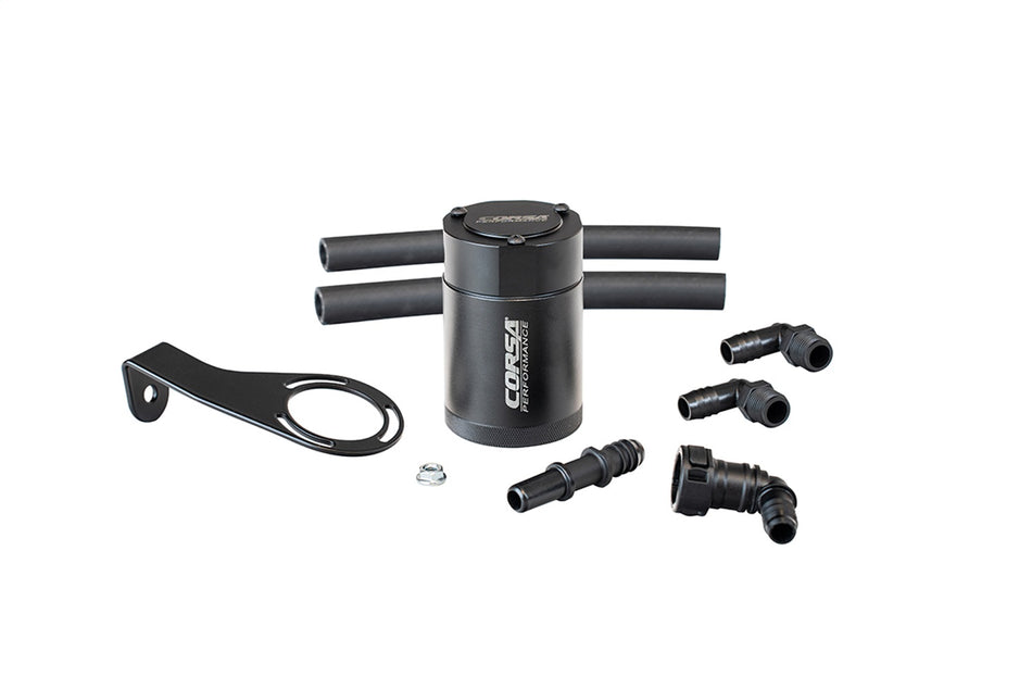 CORSA Performance 3 Oz. Aluminum Oil Catch Can With Mounting Bracket