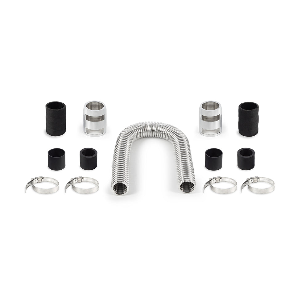 Mishimoto MMAH-U24C Universal Flexible Stainless Steel Radiator Hose Kit  Chrome  24in