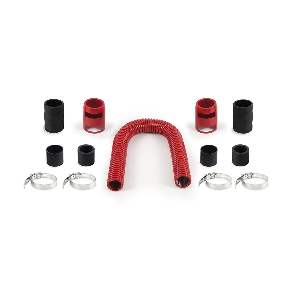Mishimoto MMAH-U24RD Universal Flexible Stainless Steel Radiator Hose Kit  Red  24in