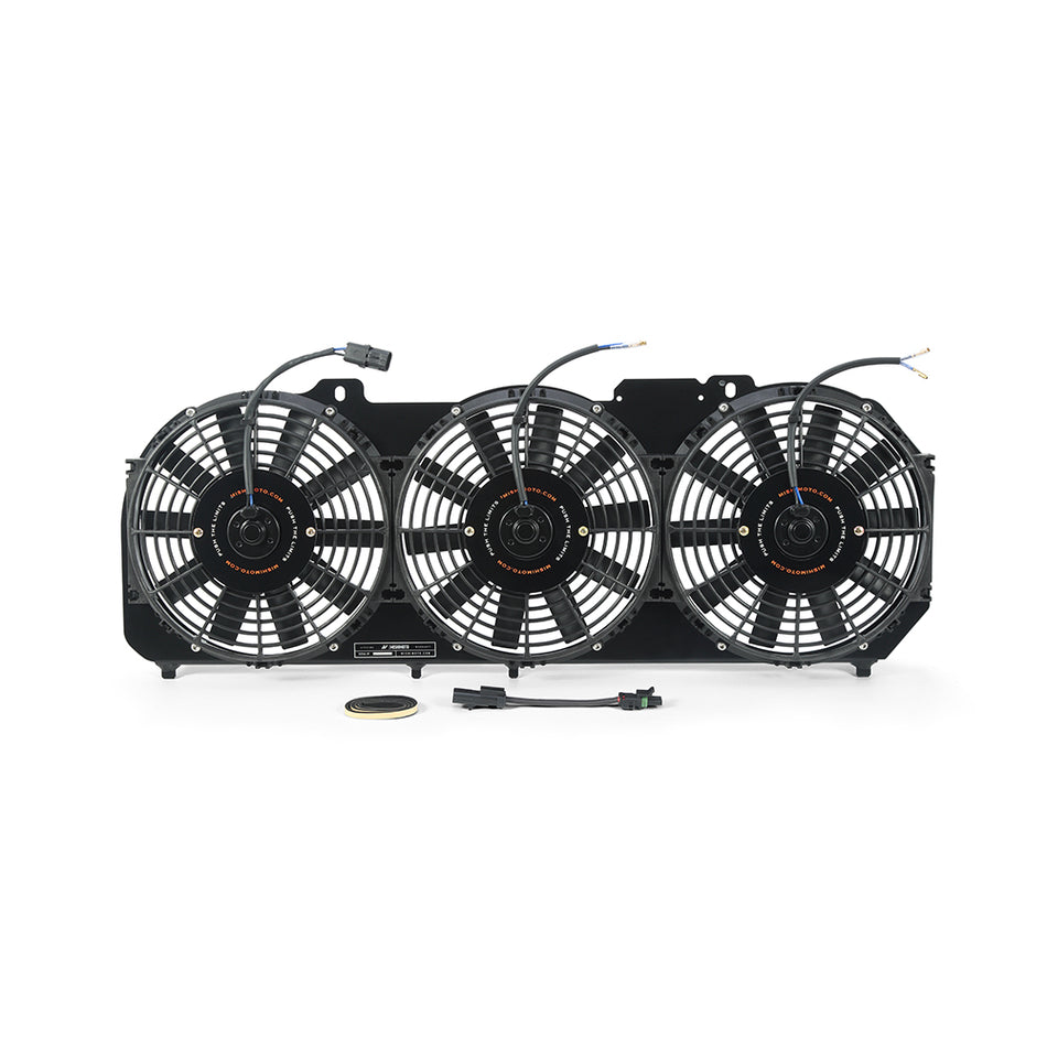 Mishimoto MMFS-XJ-89KBK Aluminum Fan Shroud  Black  W/Controller  Fits Jeep Cherokee XJ 4.0L 1989-2001