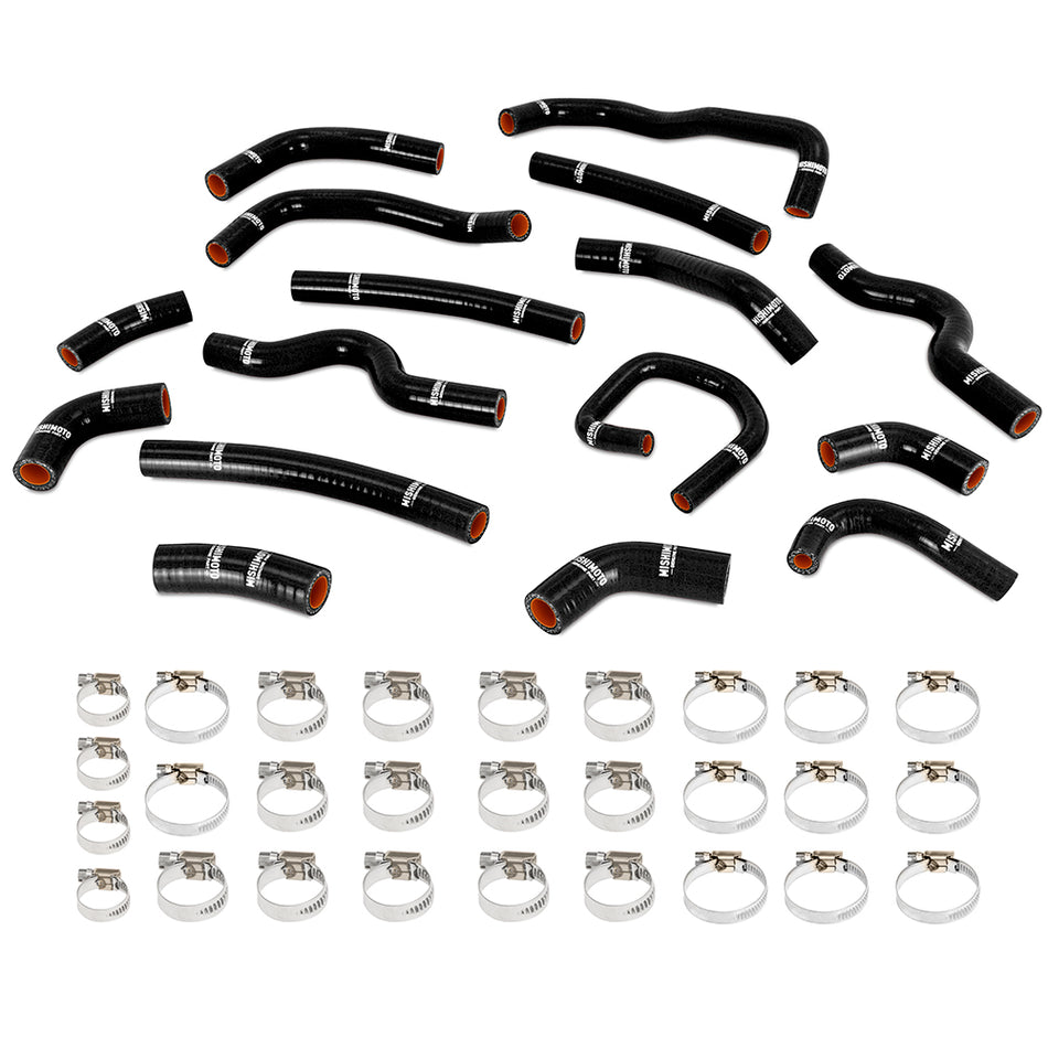 Mishimoto MMHOSE-LCR-99HHBK Silicone Heater Hose Kit  Black  Fits Toyota Land Cruiser 4.7L 1998-2002