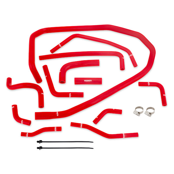 Mishimoto MMHOSE-WRX-15ANCRD Silicone Ancillary Hose Kit  Red  Fits Subaru WRX 2015-2021