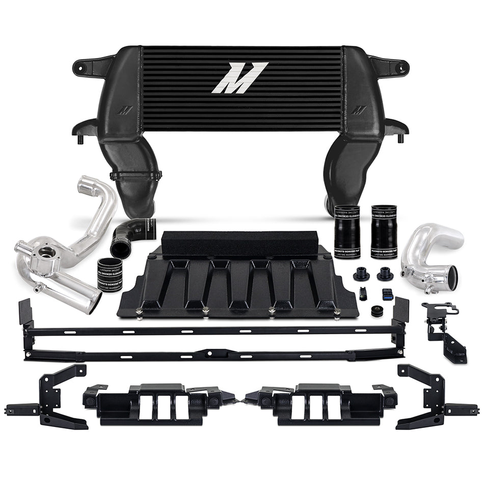 Mishimoto MMINT-BR23-21HKBKP Intercooler Kit  Black/Polished  High-Mount  Fits Ford Bronco 2.3L 2021+