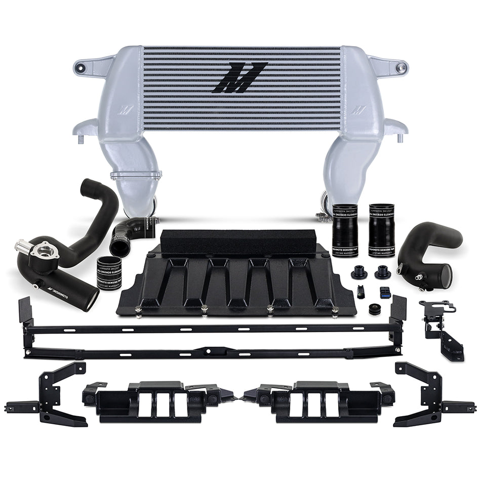 Mishimoto MMINT-BR23-21HKSLBK Intercooler Kit  Silver/Black  High-Mount  Fits Ford Bronco 2.3L 2021+