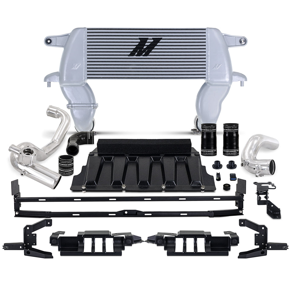 Mishimoto MMINT-BR23-21HKSLP Intercooler Kit  Silver/Polished  High-Mount  Fits Ford Bronco 2.3L 2021+