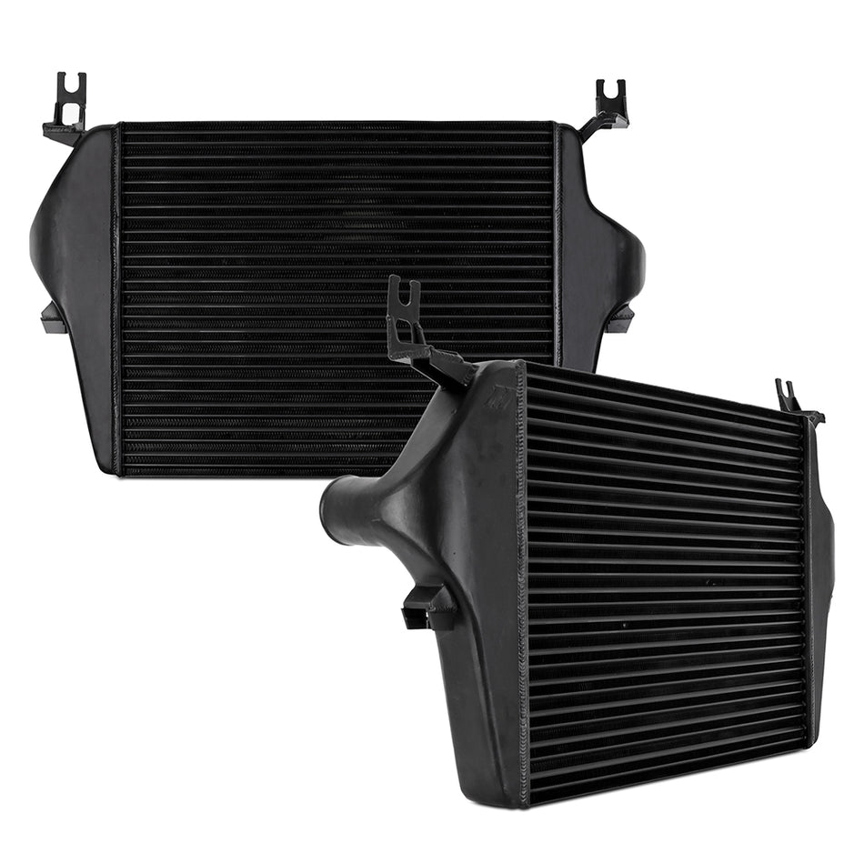 Mishimoto MMINT-F2D-03TBK Cast End Tank Replacement Intercooler  Black  Fits Ford 6.0L Powerstroke 2003-07