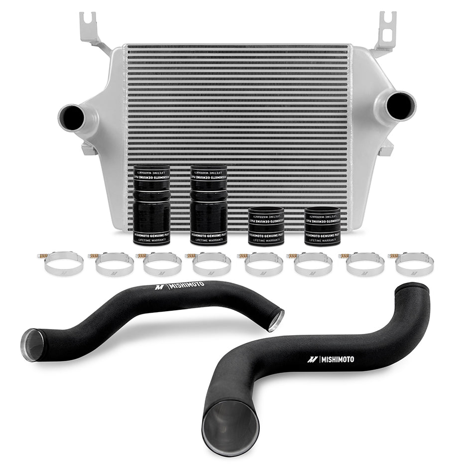 Mishimoto MMINT-F2D-99KSLBK Intercooler Kit  Silver/Black  Fits Ford 7.3L Powerstroke 1999-2003