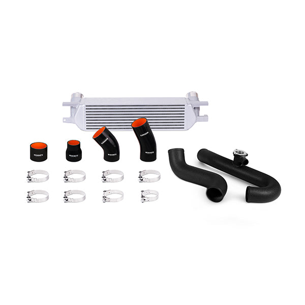 Mishimoto MMINT-MUS4-15KWSL Intercooler Kit  Silver/Black  Fits Ford Mustang EcoBoost 2015-2023
