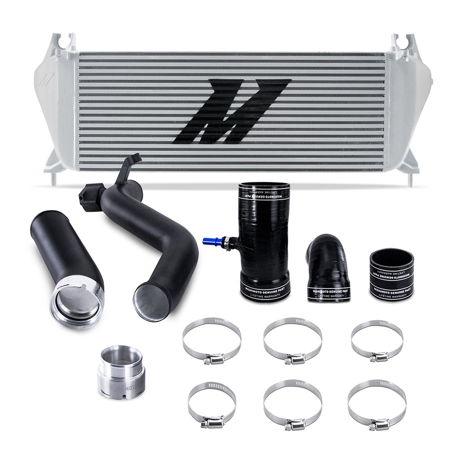 Mishimoto MMINT-RGR-19KSLBK Intercooler Kit  Silver/Black  Fits Ford Ranger EcoBoost 2.3L 2019-2023