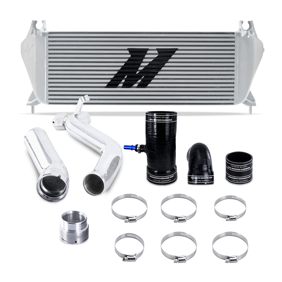 Mishimoto MMINT-RGR-19KSLP Intercooler Kit  Silver/Polished  Fits Ford Ranger EcoBoost 2.3L 2019-2023