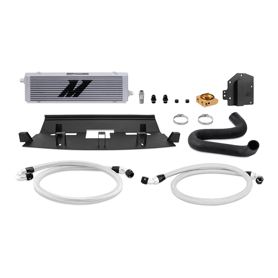 Mishimoto MMOC-MUS8-18TRHD Oil Cooler Kit  Silver  Thermostatic  Fits Ford Mustang GT RHD 2018-2023