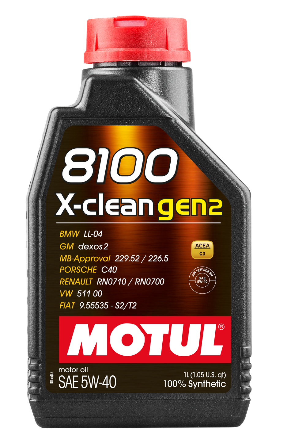 Motul 8100 X-CLEAN GEN2 5W-40 12X1L