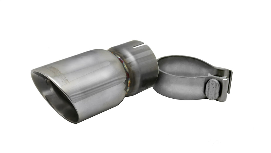 Single 3.0in. Polished Pro-Series Universal Tip Kit (2.5in. Inlet-Clamp Included