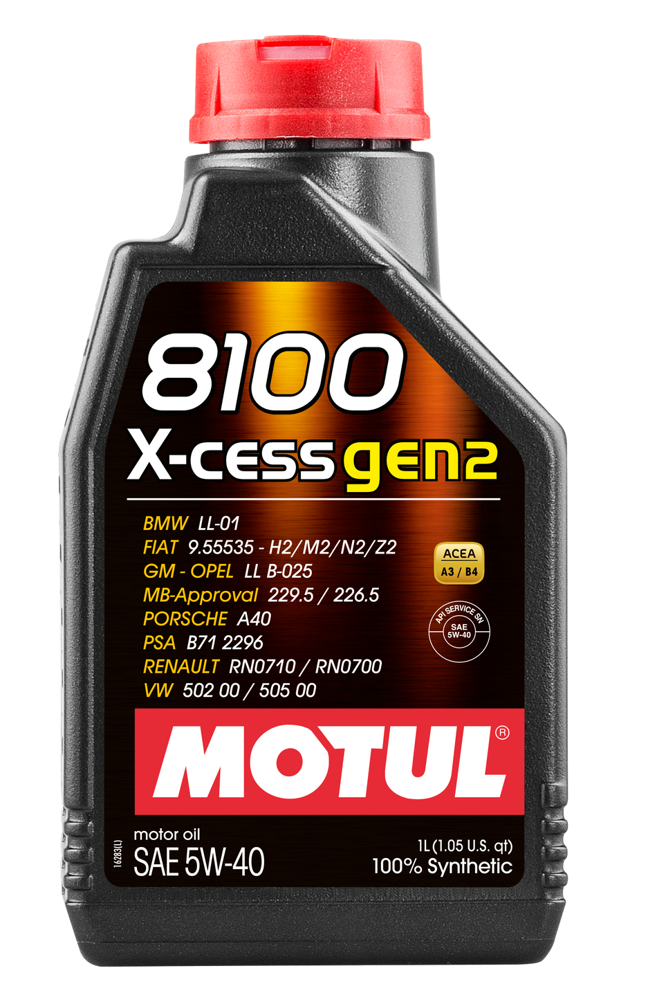 Motul 8100 X-CESS GEN2 5W-40 12X1L